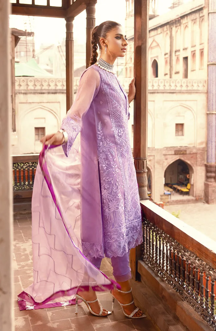 Lilac Heavily Embroidered Pakistani Salwar Kameez Dupatta Salwar Suit