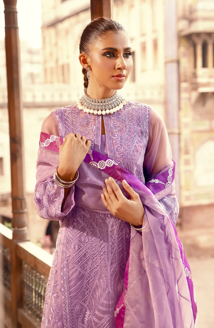 Lilac Heavily Embroidered Pakistani Salwar Kameez Dupatta Salwar Suit
