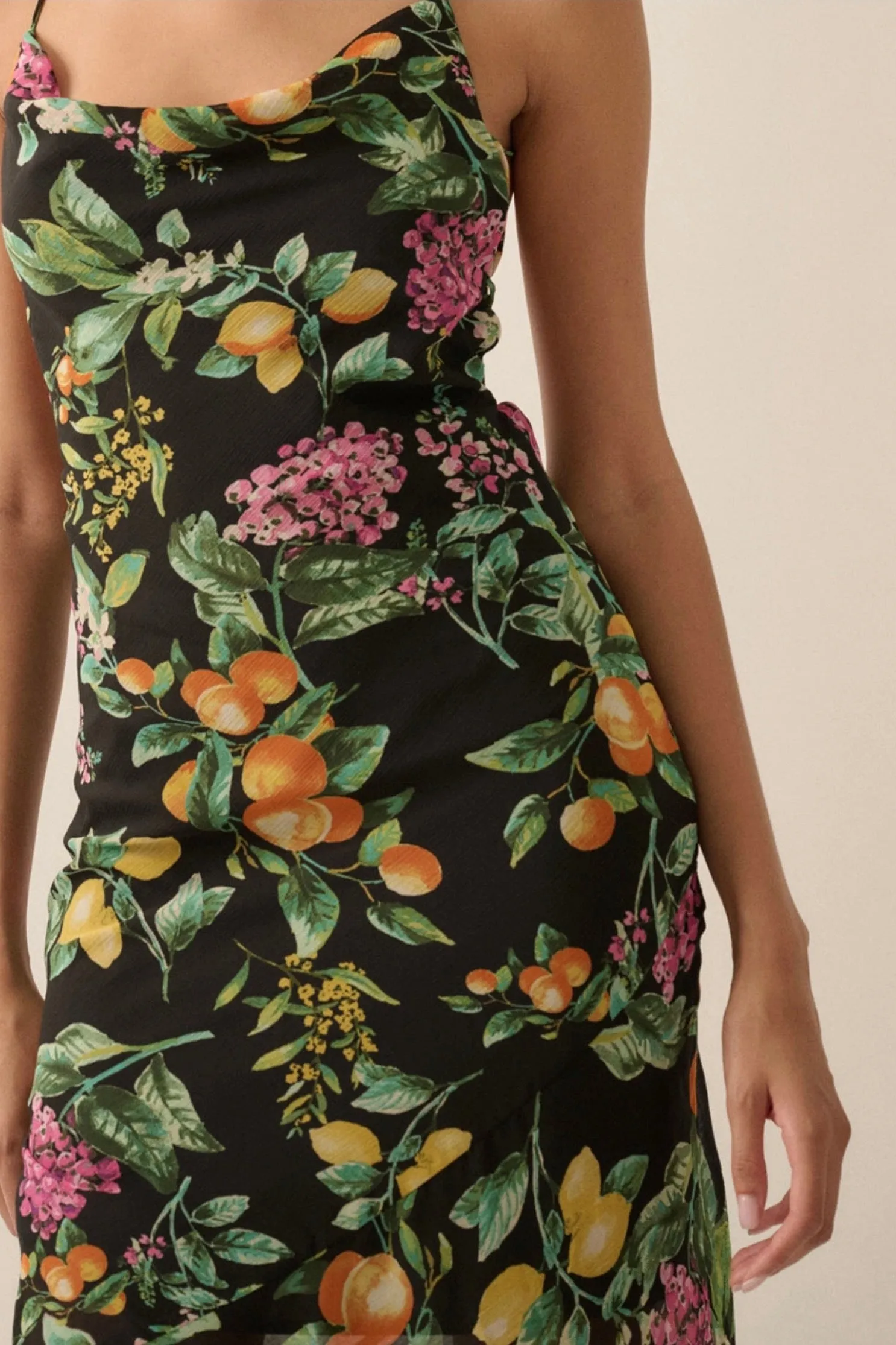 Limoncello Drape Front Dress