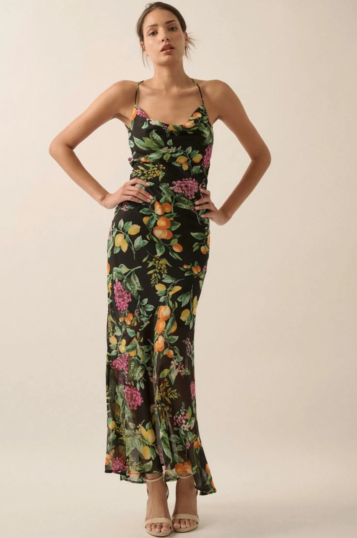Limoncello Drape Front Dress