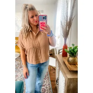 Linen Striped Top