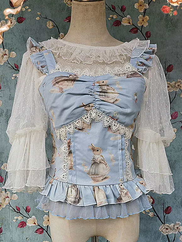 Lolita Specials Lolita Top Vest Costumes Classic Light Apricot Sleeveless