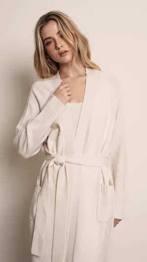LONG CASHMERE CARDIGAN -