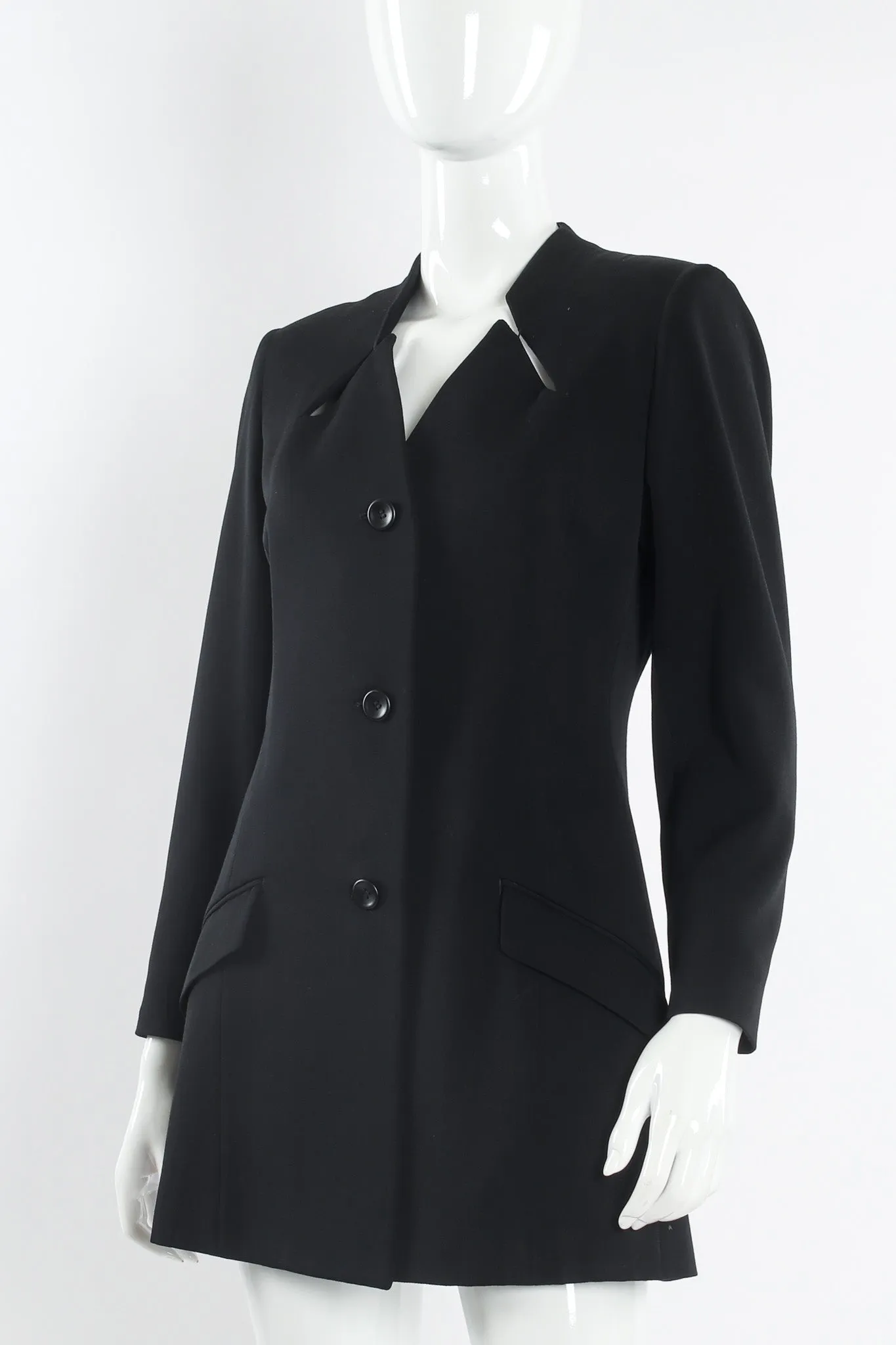 Love Button Wool Jacket