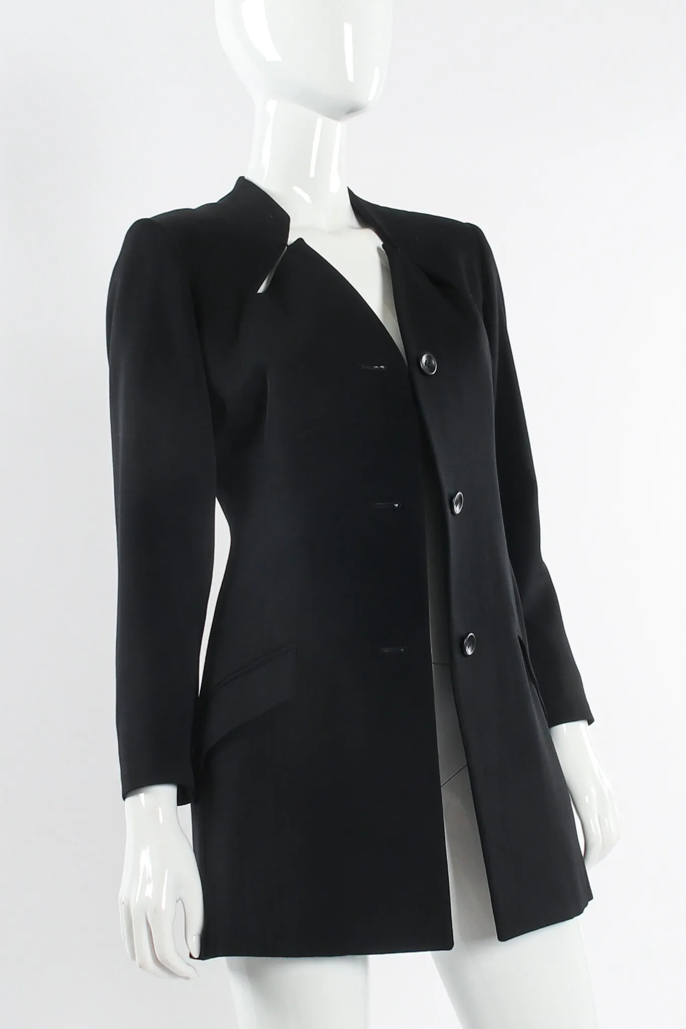 Love Button Wool Jacket