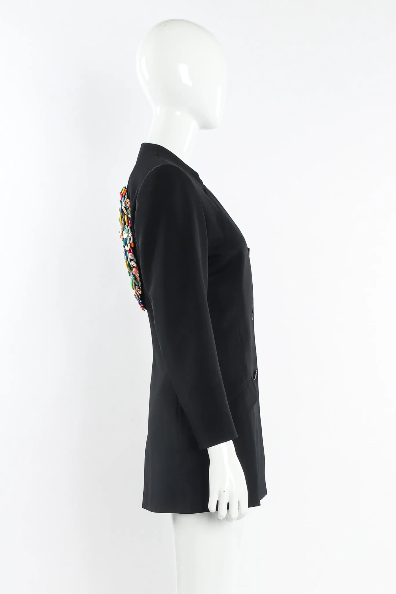 Love Button Wool Jacket