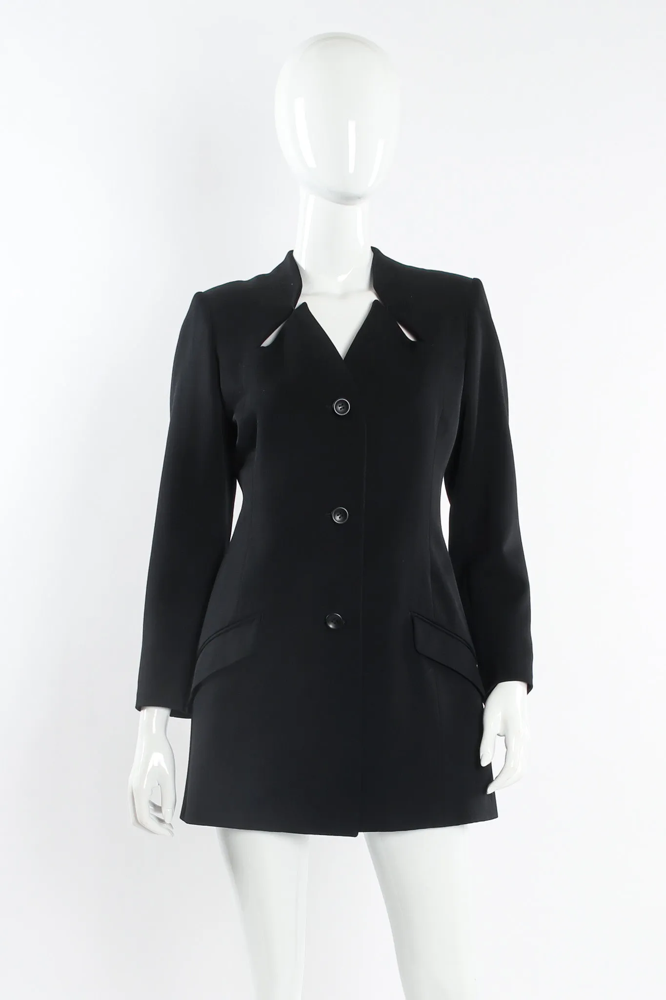 Love Button Wool Jacket