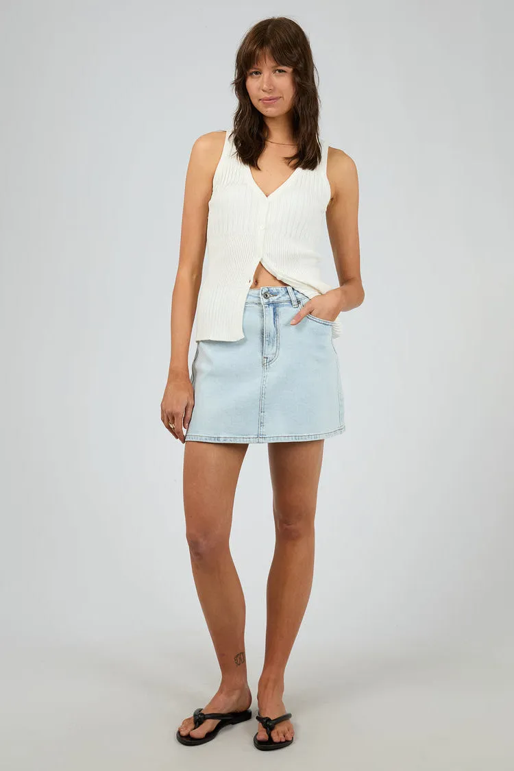 Luca Knit Top | White