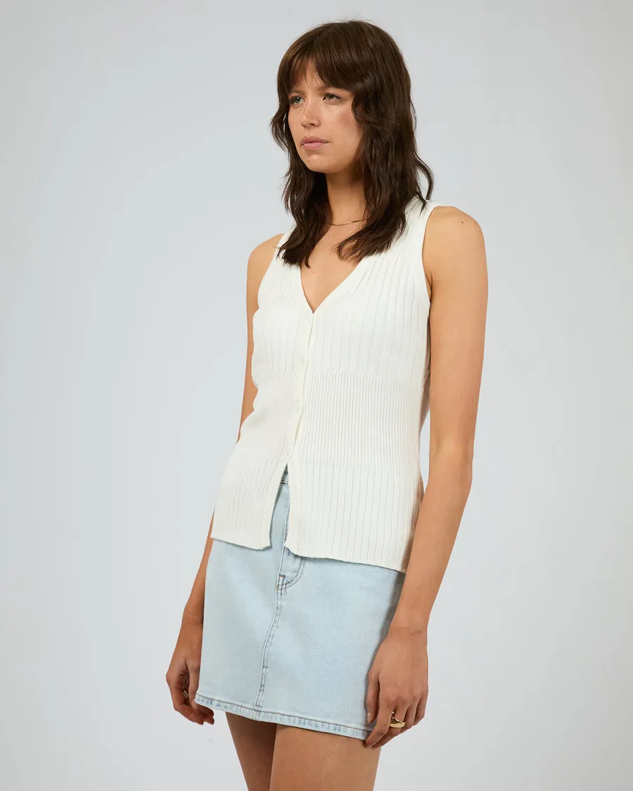 Luca Knit Top | White