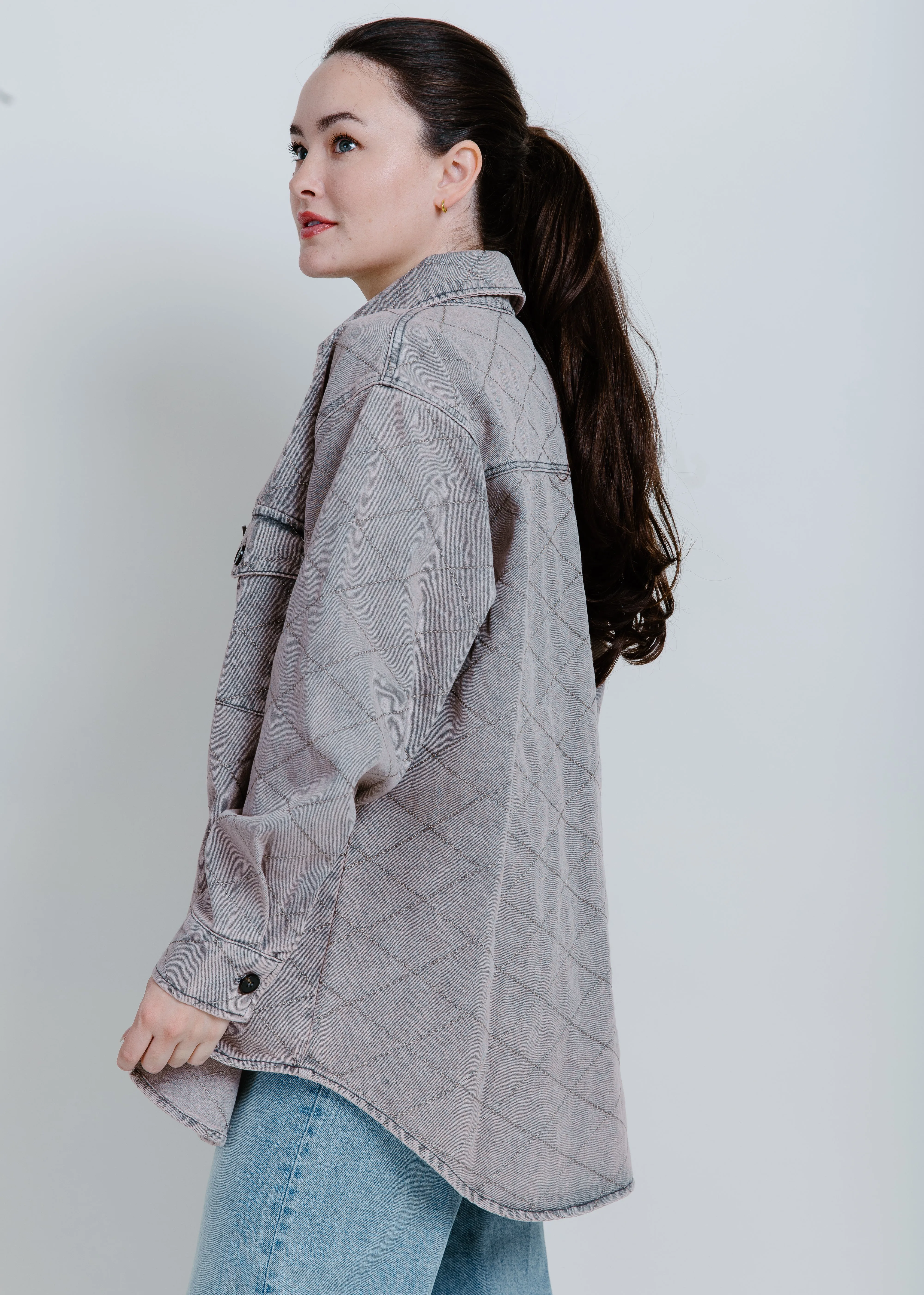 Mable Button Down Shacket