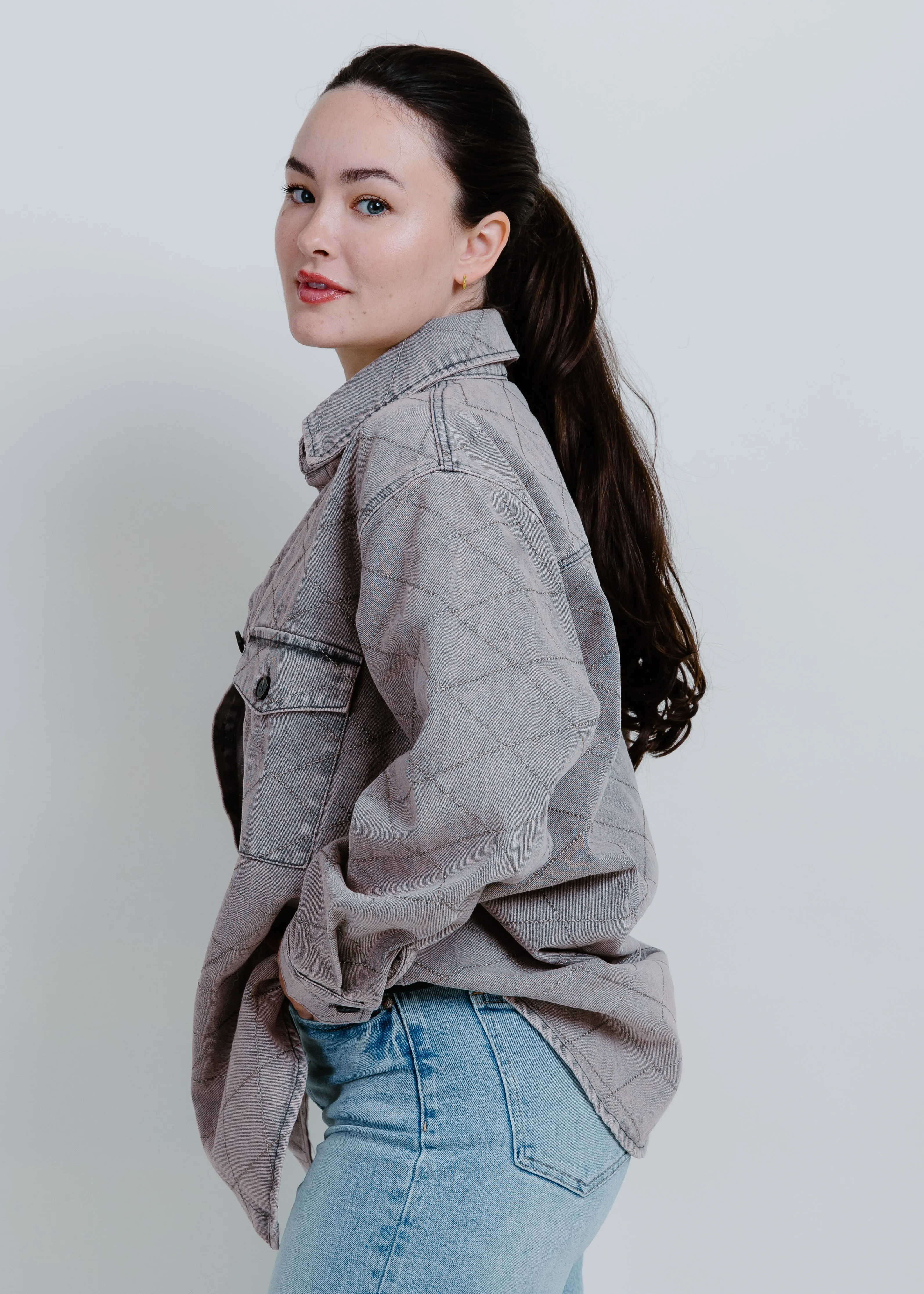 Mable Button Down Shacket