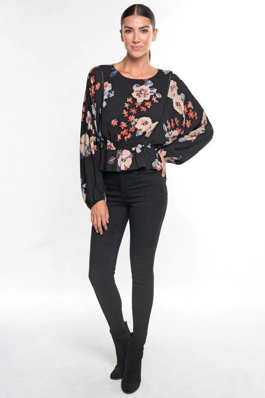 MADDIE FLORAL TOP-