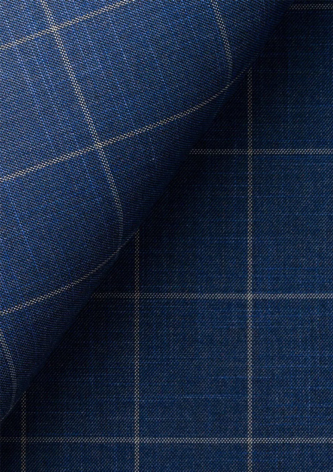 Madison Lapis Blue Windowpane Suit