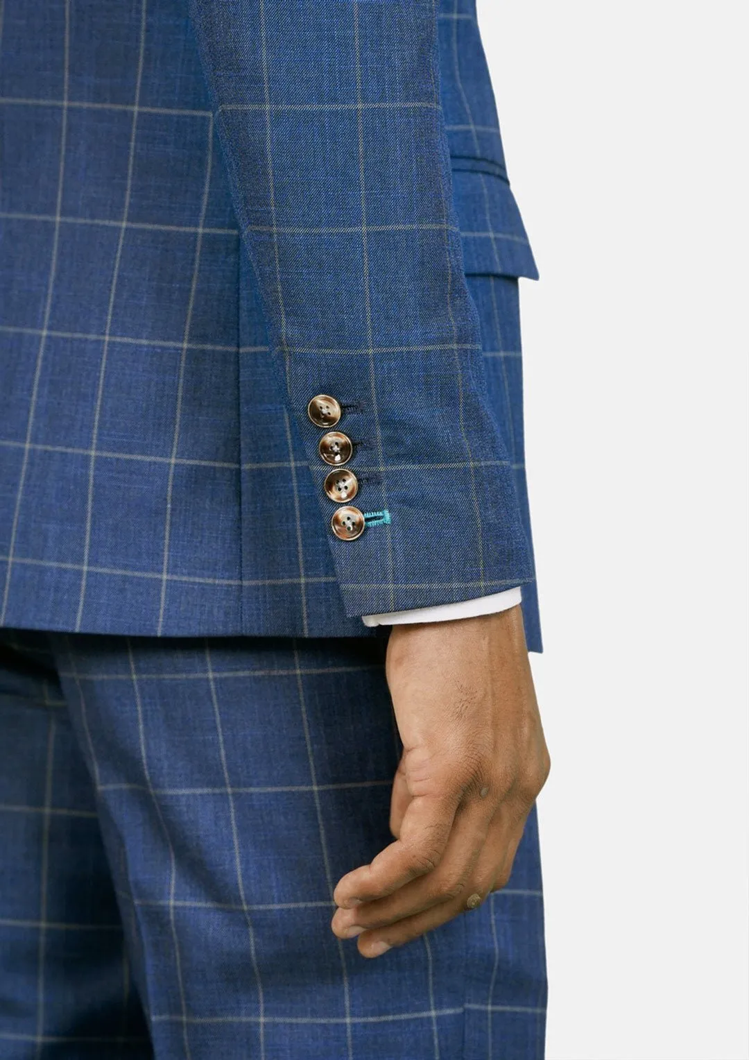 Madison Lapis Blue Windowpane Suit
