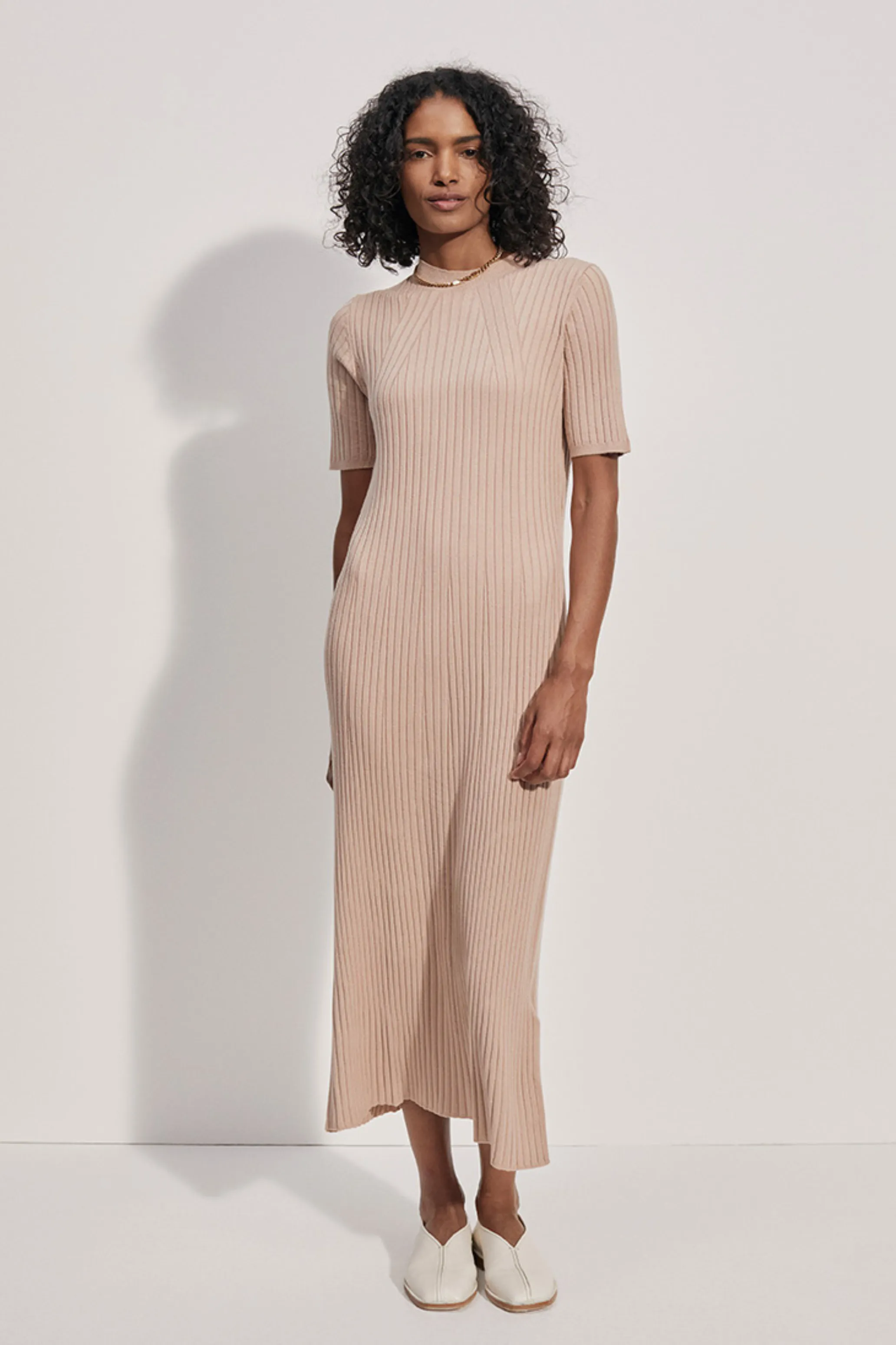 Maeve Rib Knit Midi Dress