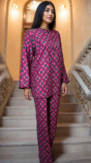 Magenta Khaddar Suit (Unstitched)