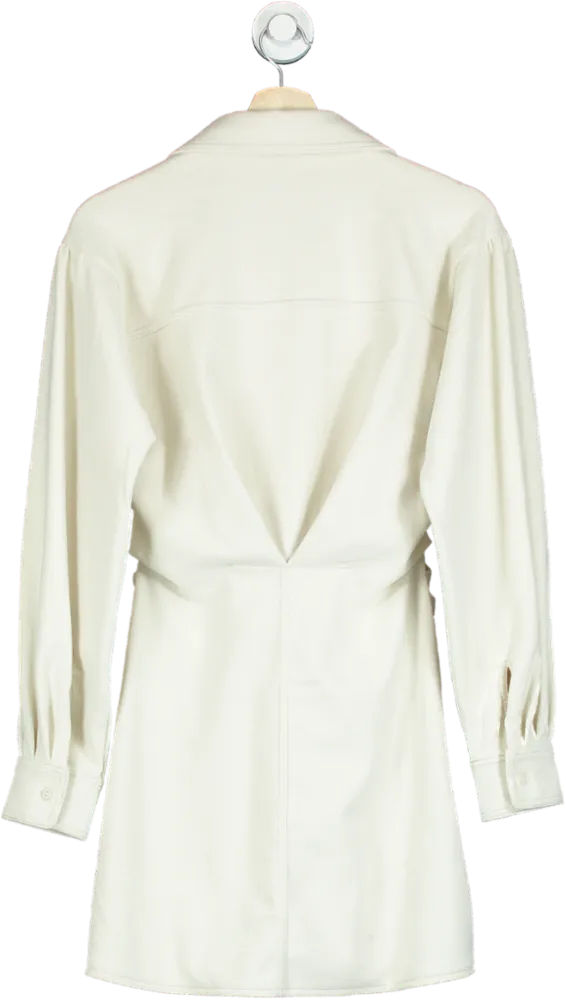 MANGO Cream Blazer Style Mini Dress UK S