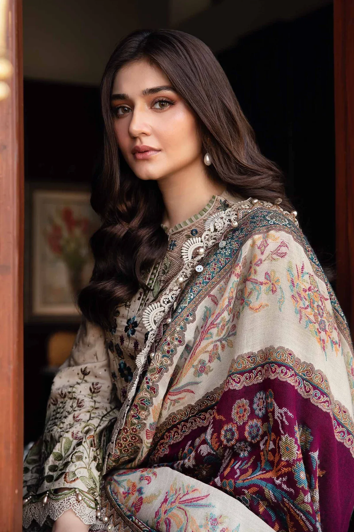Maria.B Summer Luxe Lawn 3 Piece Unstitched Embroidered Suit DL-1211