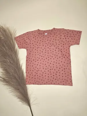 MARINA GIRLS MAUVE CHEETAH BASIC TOP