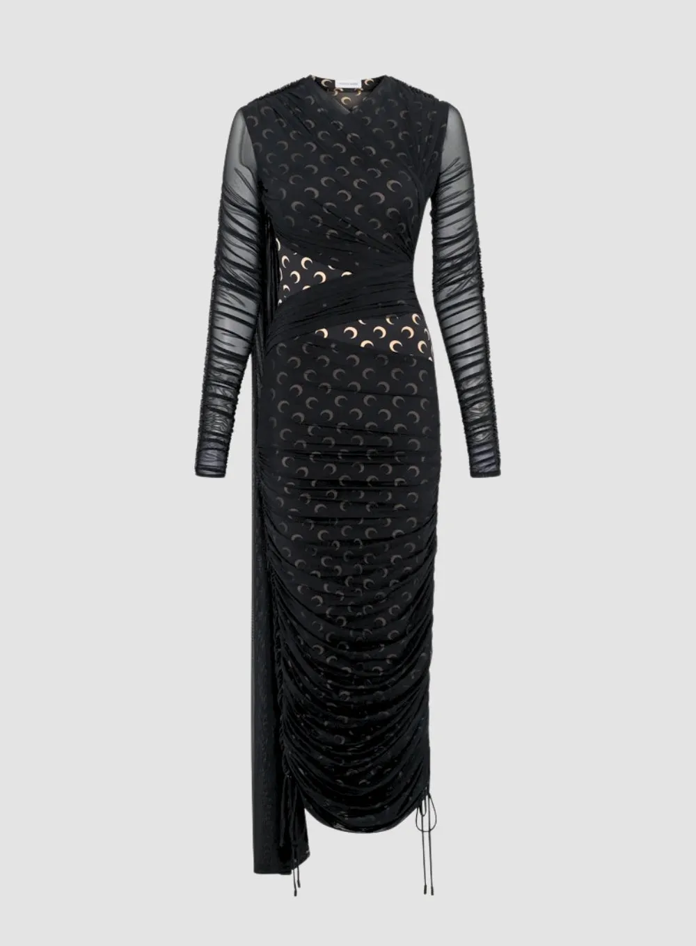 MARINE SERRE | Draped Jersey Dress