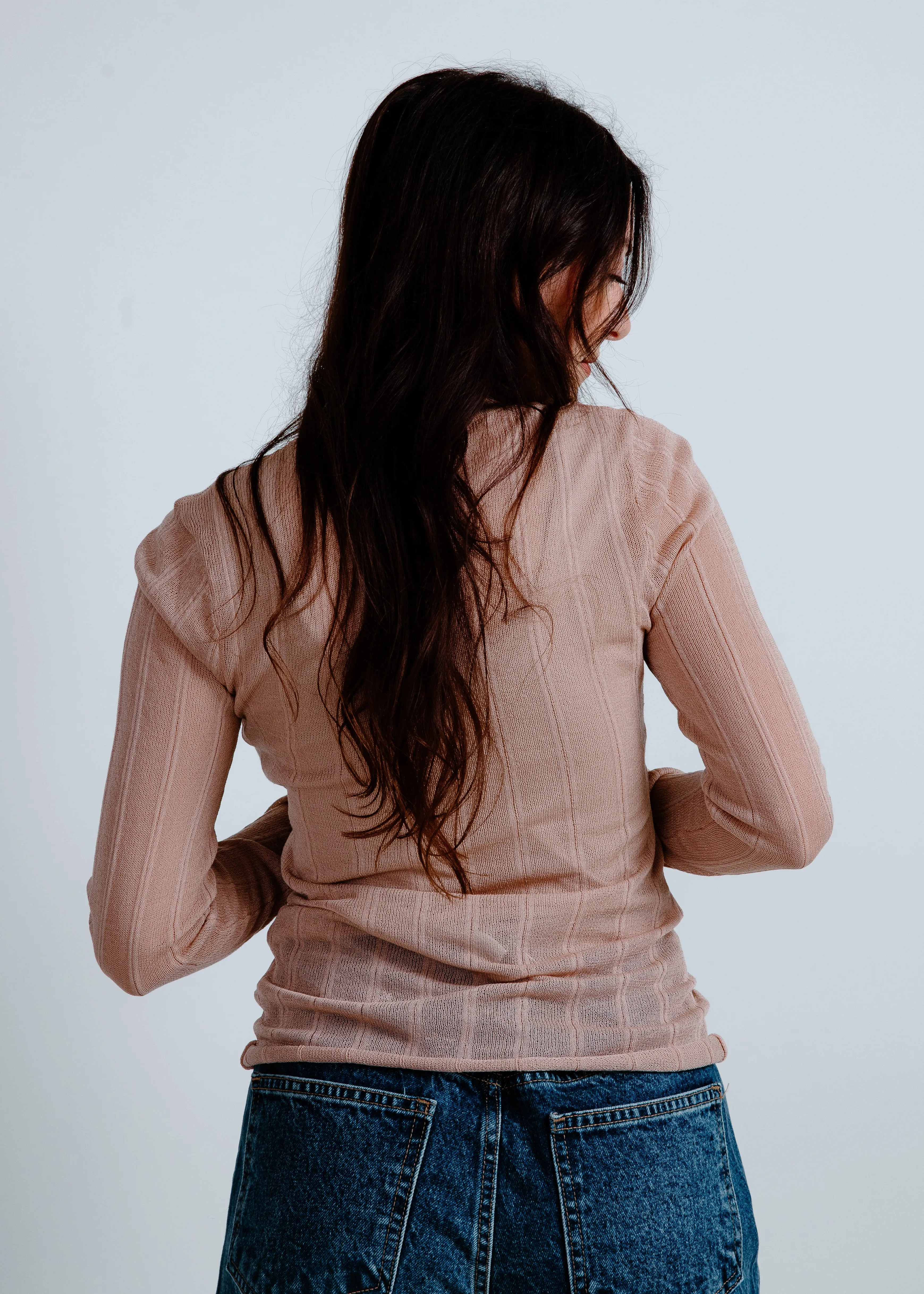 Mary Stripe Detail Top