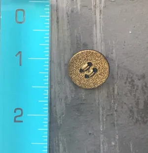 Matte GOLD METAL BUTTONS / 3/4" Antique Gold 4 Hole Buttons / Pants Buttons / Jacket Buttons / Dress Buttons 93