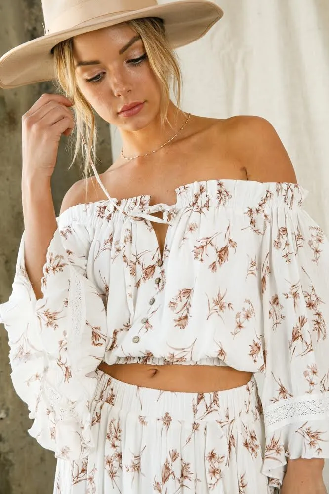 MEET ME IN PARIS CROPPED BLOUSE