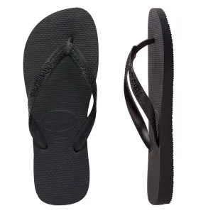 Mens Havaianas Top Black Thongs