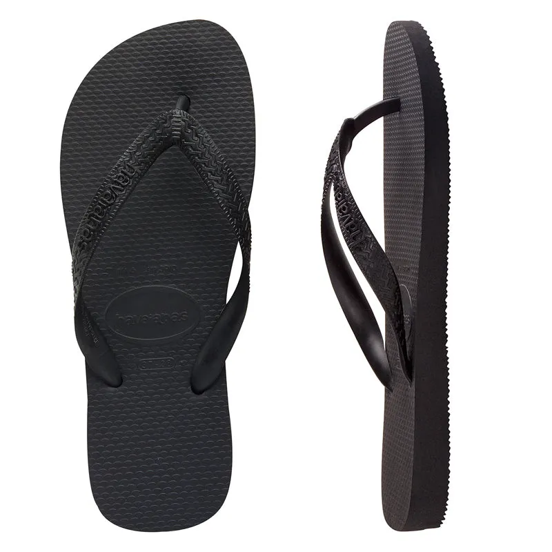 Mens Havaianas Top Black Thongs
