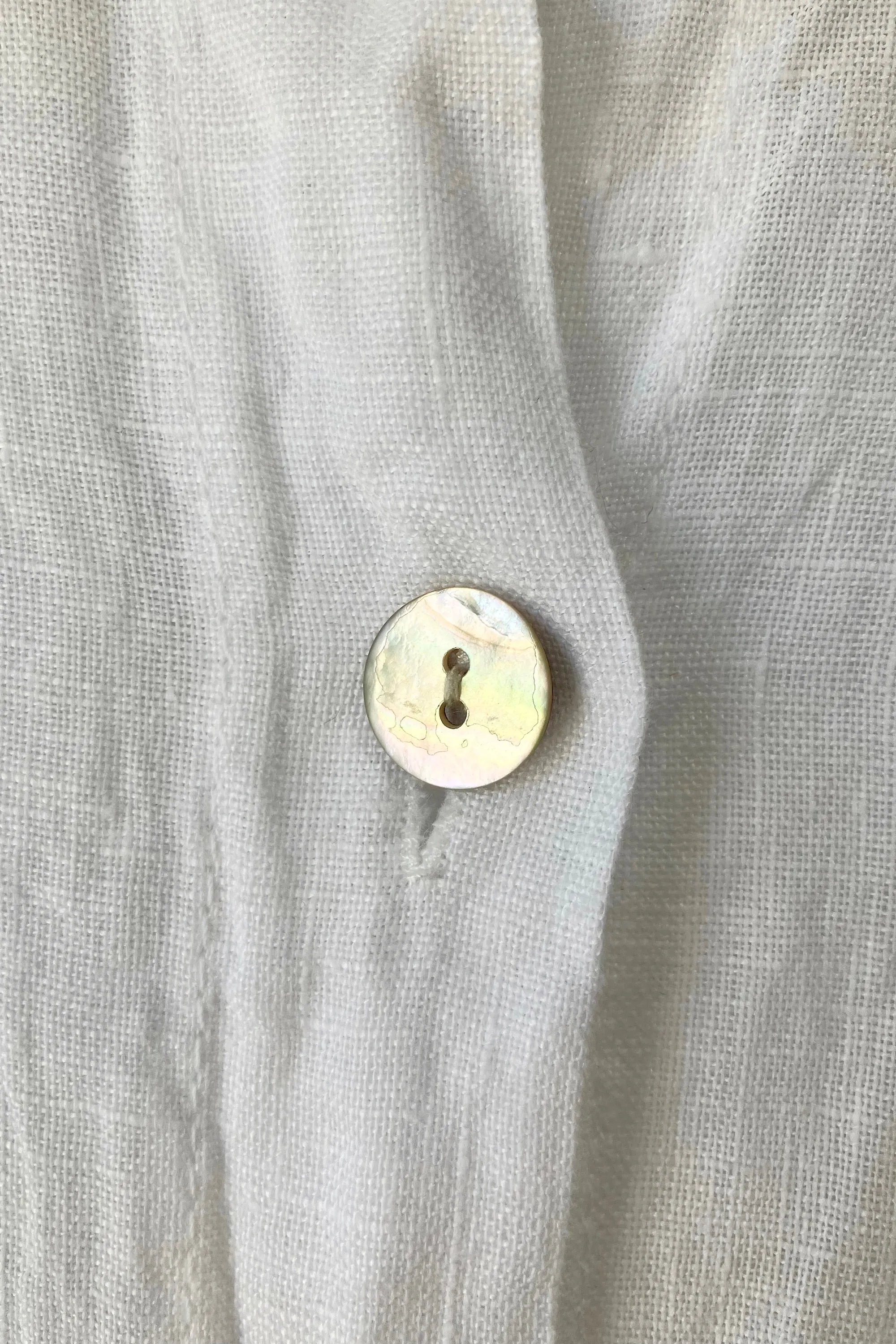 Meo Meli White Linen Top