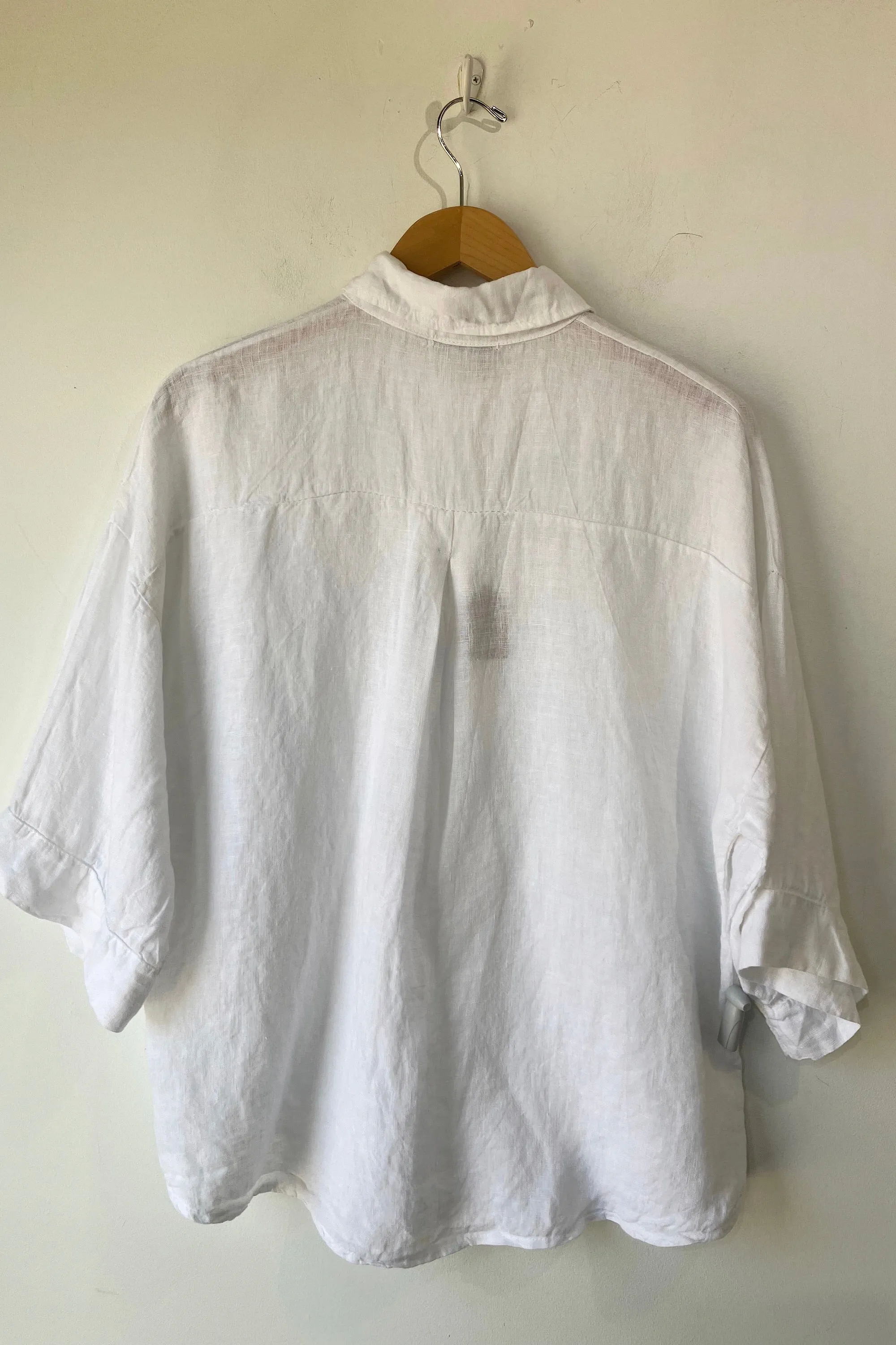 Meo Meli White Linen Top