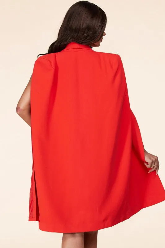 Michelle O Cape Blazer Dress