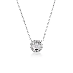 MILESTONE HALO PENDANT IN SILVER
