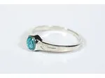 Miraculous Ring Blue Epoxy - Sterling Silver Ring - Blue Jewelry - Epoxy Jewelry