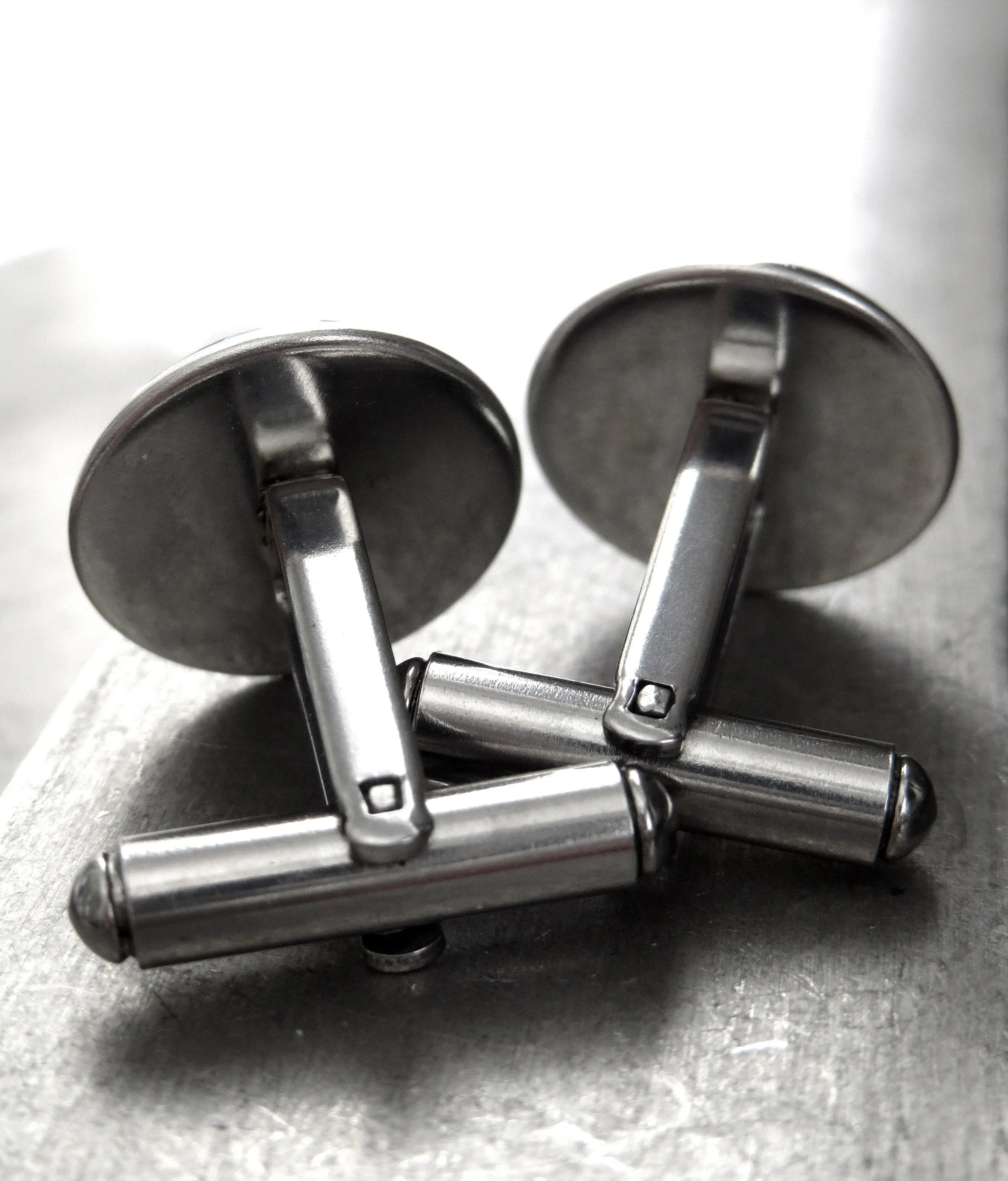 MIRROR - Clear Crystal Cufflinks