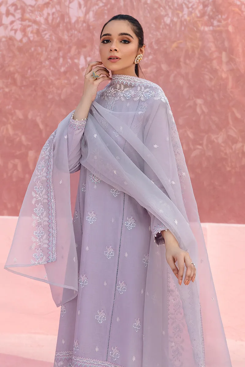 MISTY LILAC-3PC LAWN EMBROIDERED SUIT| Cross Stitch 2023