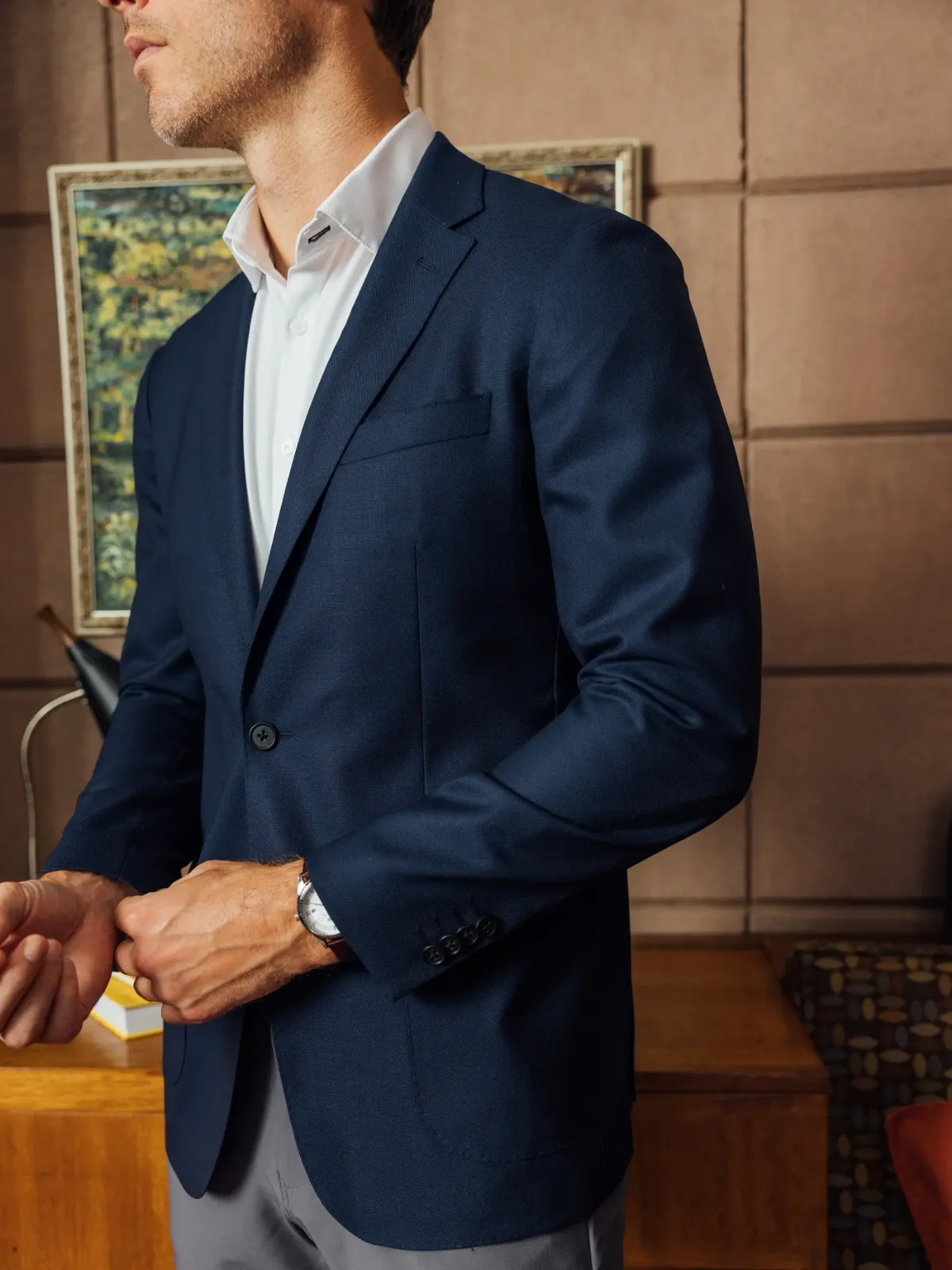 Mizzen   Main Lavelle Blazer - Navy