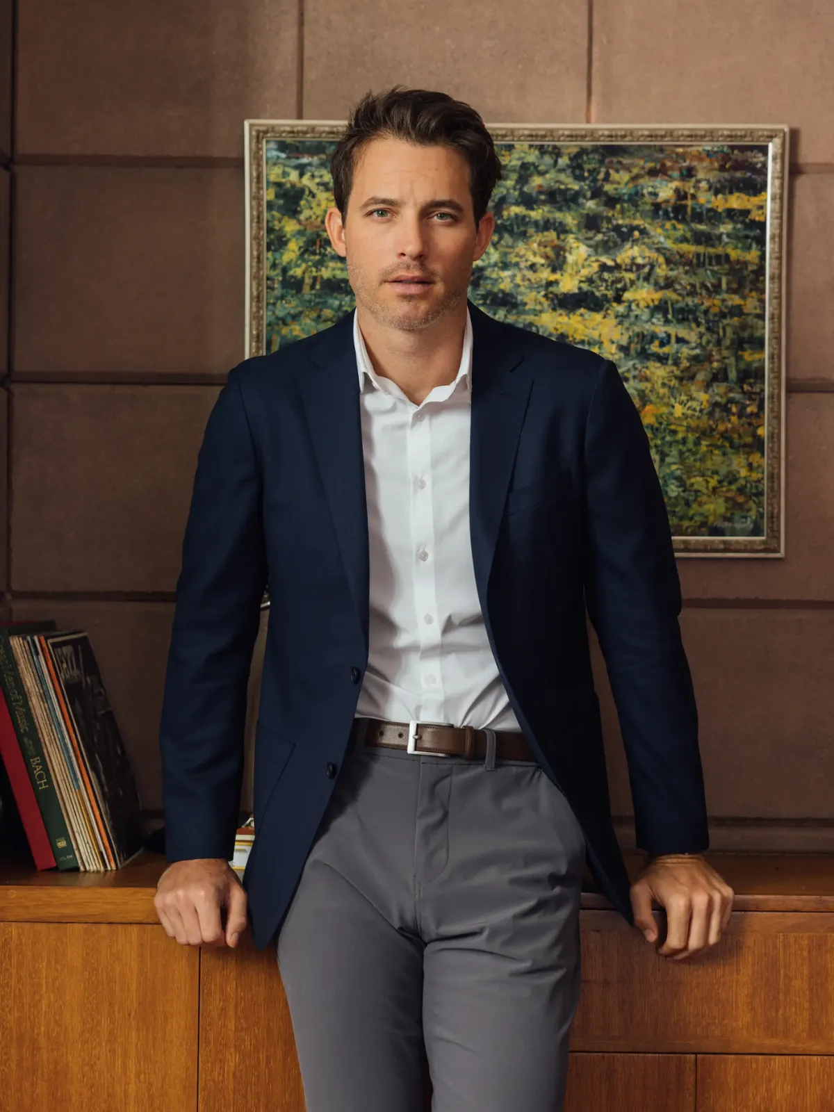 Mizzen   Main Lavelle Blazer - Navy