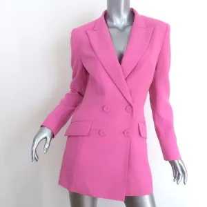 MONOT Backless Mini Blazer Dress Pink Crepe Size 38