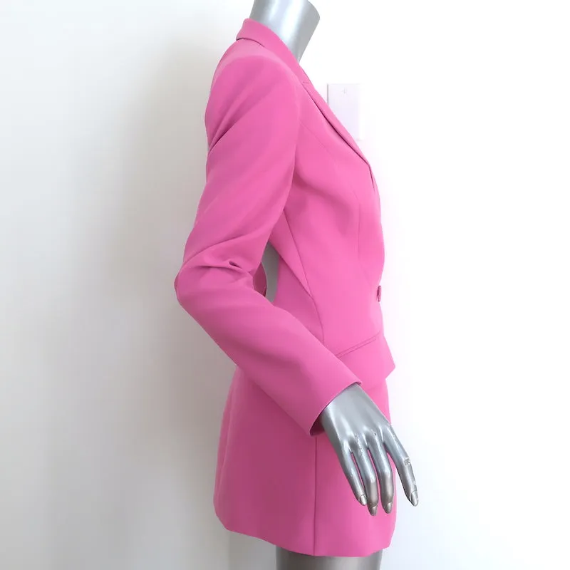 MONOT Backless Mini Blazer Dress Pink Crepe Size 38