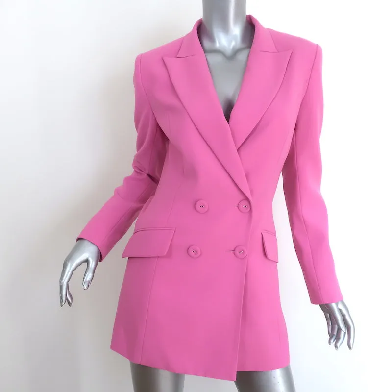 MONOT Backless Mini Blazer Dress Pink Crepe Size 38