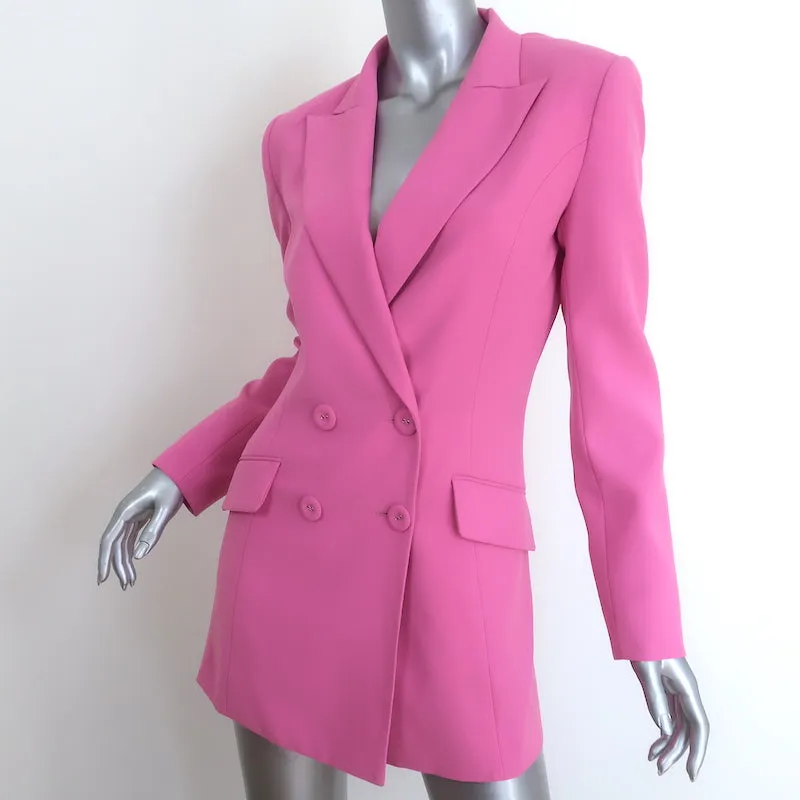 MONOT Backless Mini Blazer Dress Pink Crepe Size 38