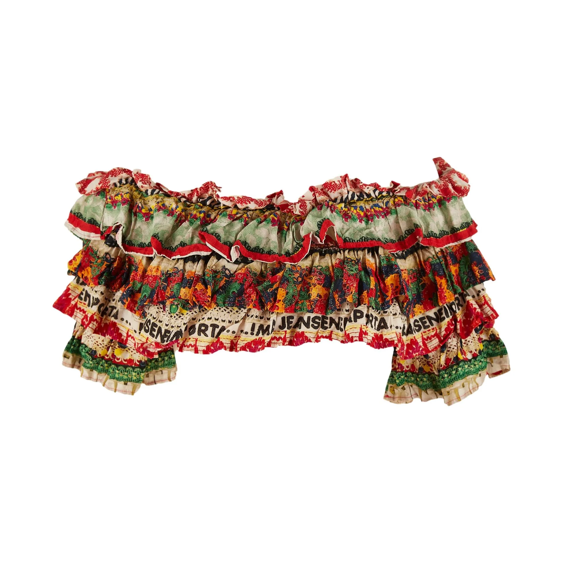 Moschino Red Ruffled Top