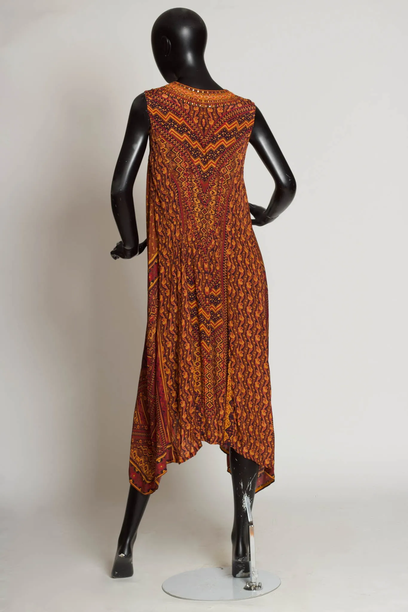 Multicolor Printed Kurta Dress