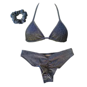 Navy Sparkle Classic Cheeky Bundle- FREE SCRUNCHIE