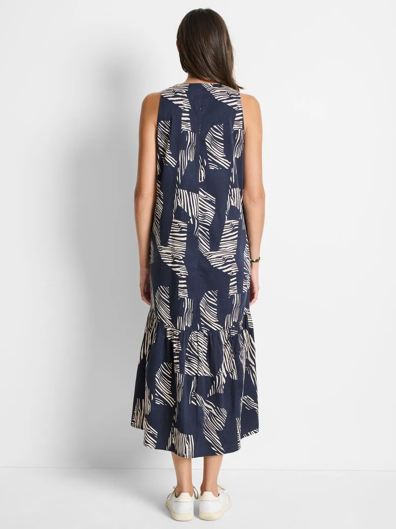 NIC ZOE Zebra Stripe Cece Dress