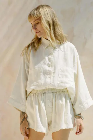 Nidra Button Down Set with Laces
