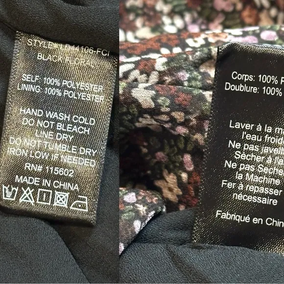 NWT Vernacular Ruched Cross Front Mini Dress in Floral Design 🌺 Size Small