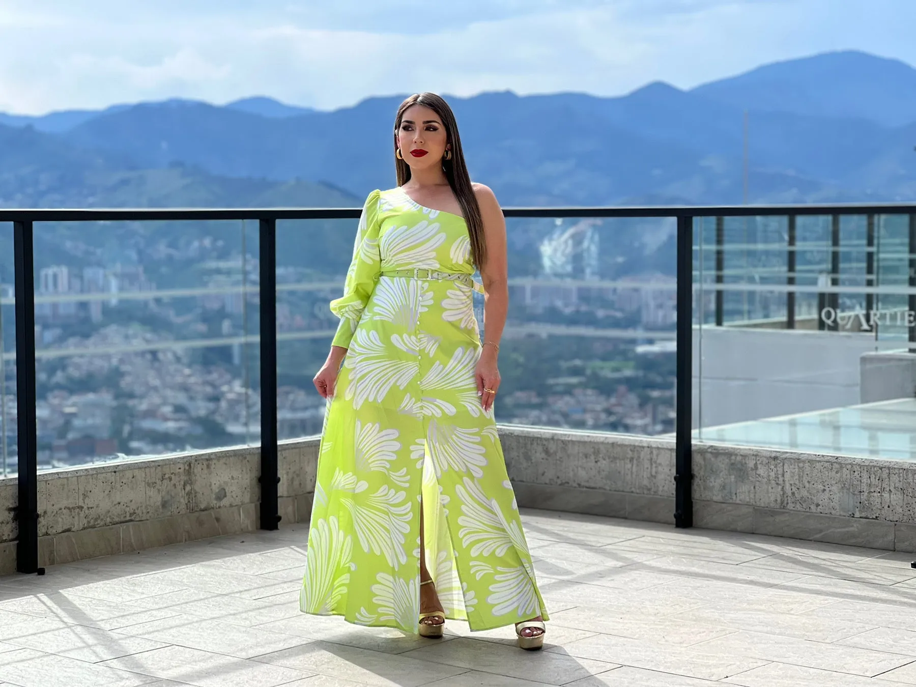 One Sleeve Maxi Dress