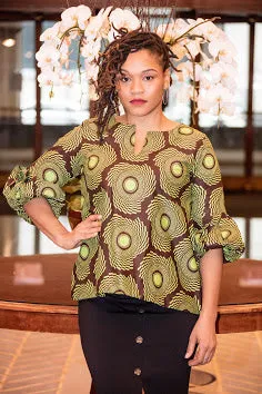 Opebi Top - Bubble sleeves